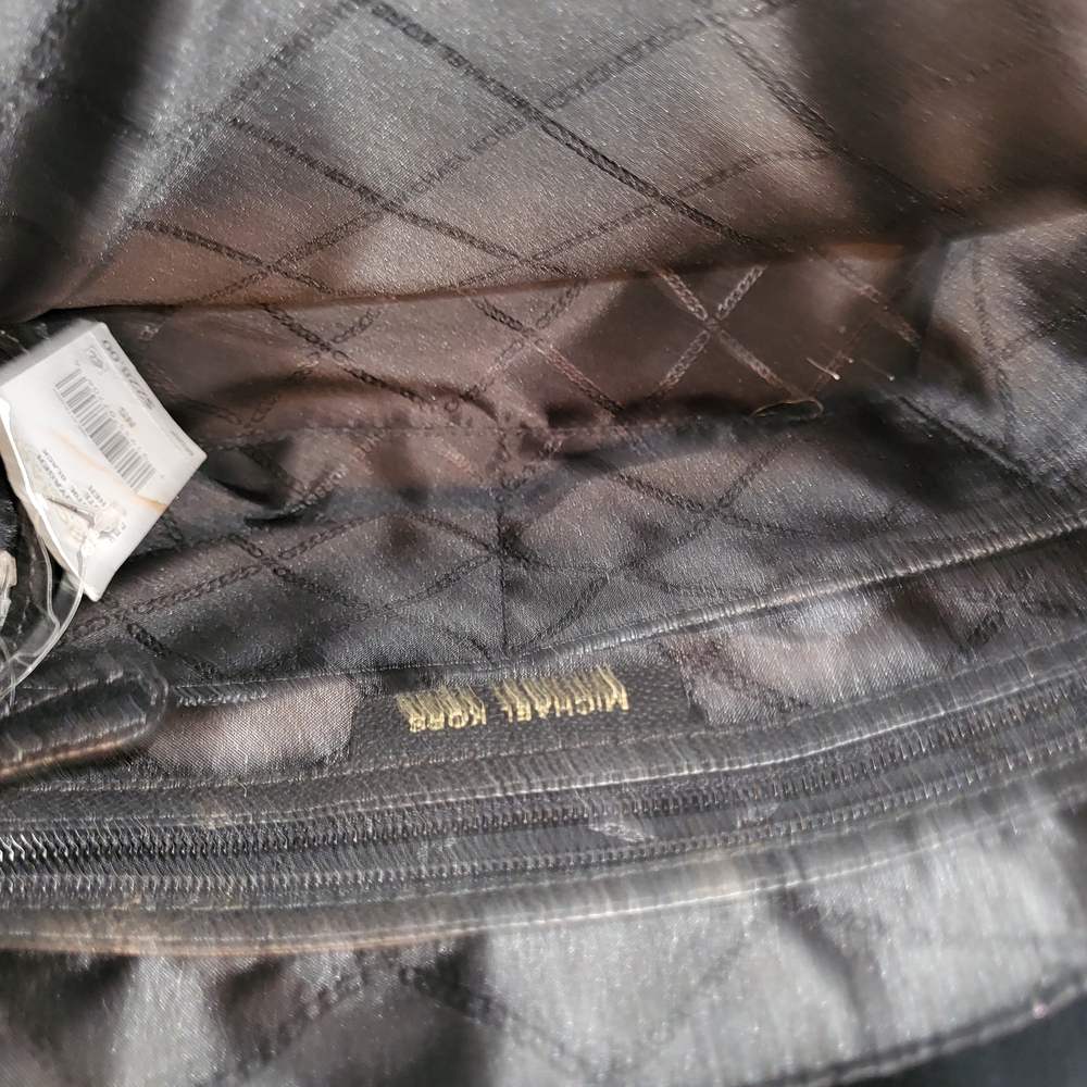 Michael Kors Black Leather Tote Bag - Picture 3 of 10